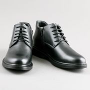 VX170-010 чёр ботинки мужские,нат.кожа/байка,чёрный